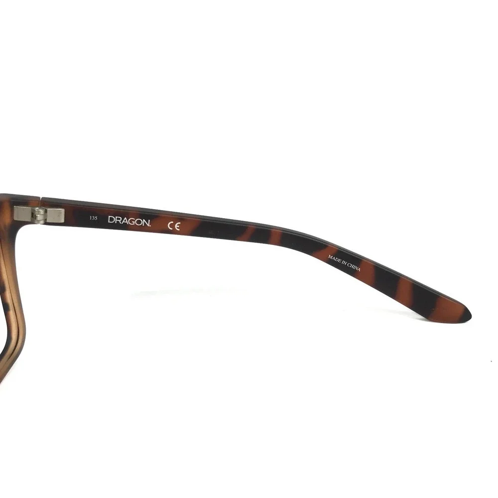 Dragon Eyeglasses Frames MONTAGE 246 Matte Tortoise Brown Square 60-16-135